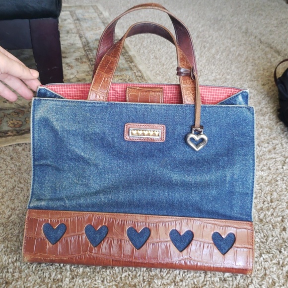 Brighton Other - Brighton denim and leather cute purse